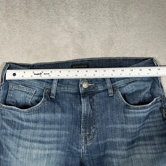 SEVEN7 Premium Denim Men's Allan Straight Jeans 33x30 Medium Wash Blue - Picture 8 of 9